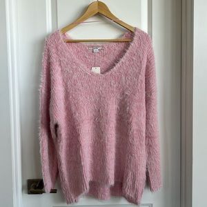 Pink Eyelash Sweater from UO